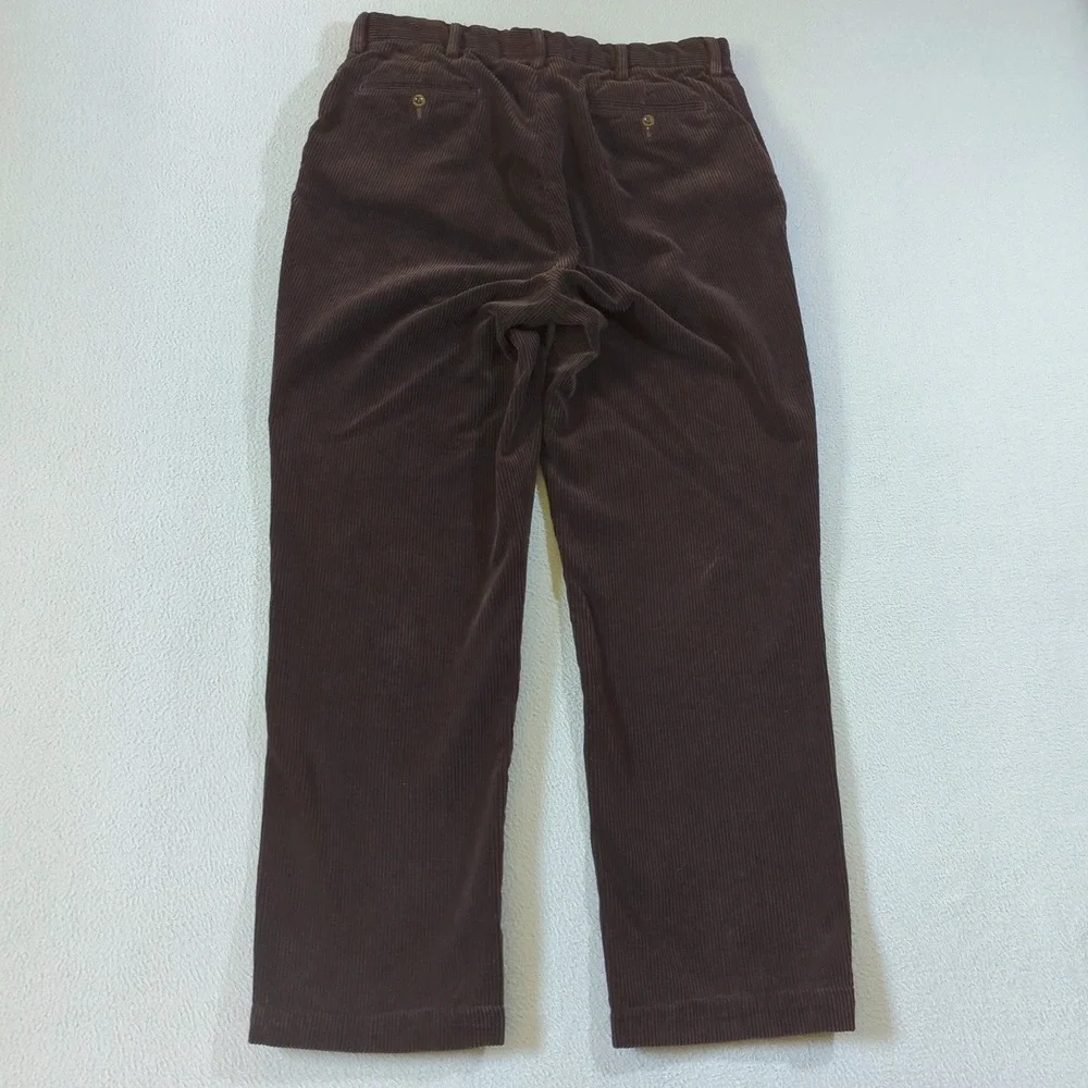 Polo Ralph Lauren Preston Corduroy Pants Mens 36x32 Burgundy Wide Wale Baggy